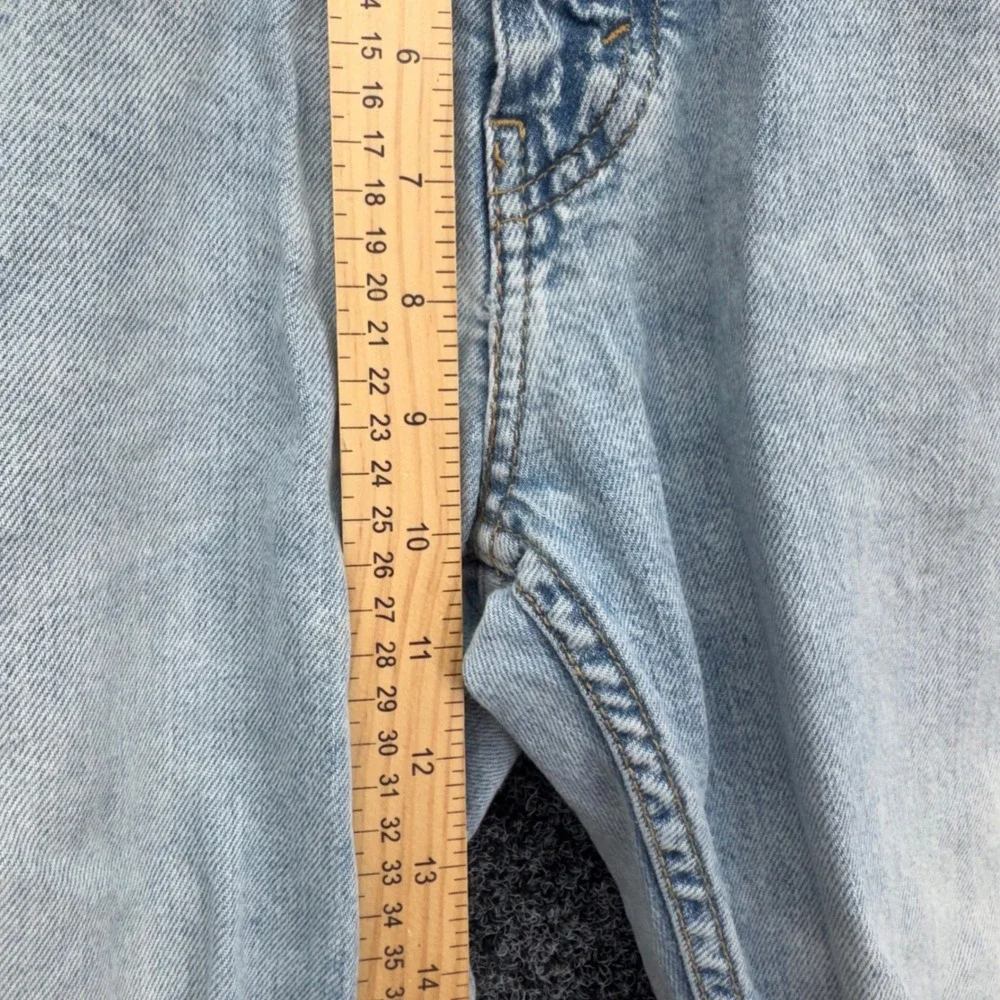 Levis 505 Regular Fit Jeans Mens 30x30 Light Wash Blue Denim Straight Leg